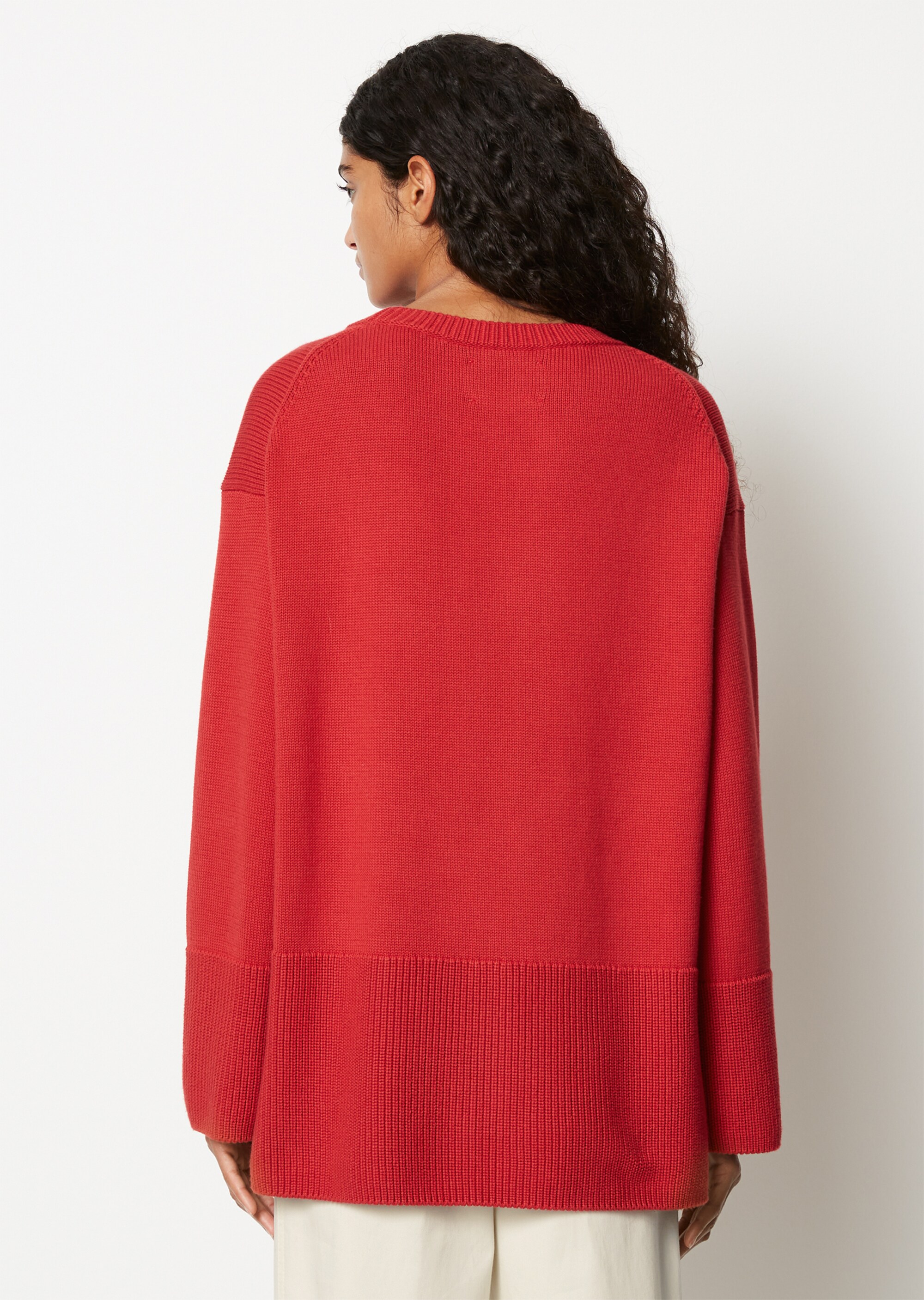 DfC Oversize Strickpulloveraus schwerem Baumwoll-Garn gestrickt