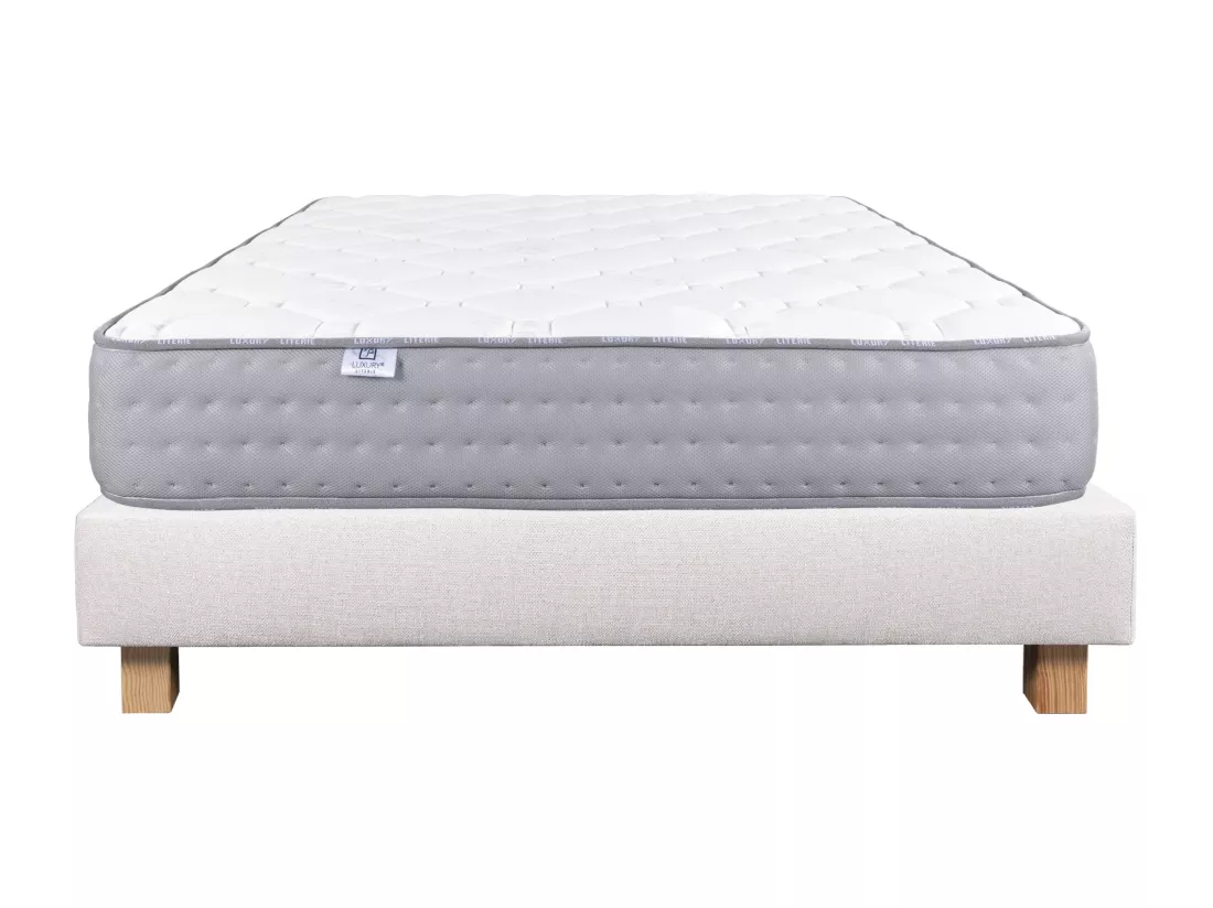 Ensemble Matelas 90x190 cm, Zen, 20 cm + sommier beige