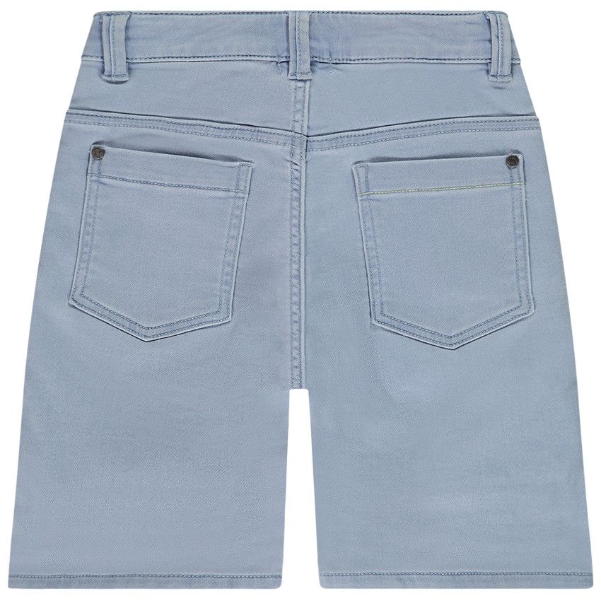 Bermuda effet jean délavé avec poches pour garçon - Bleu