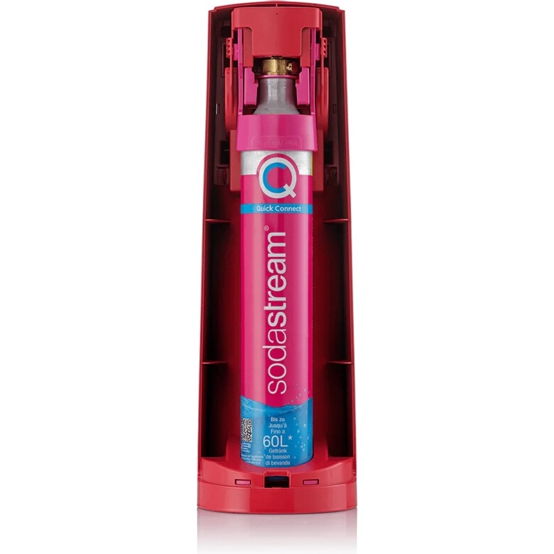 Machine à soda et eau gazeuse Sodastream TERRA Rouge + 1 bouteille compatible Lave Vaisselle