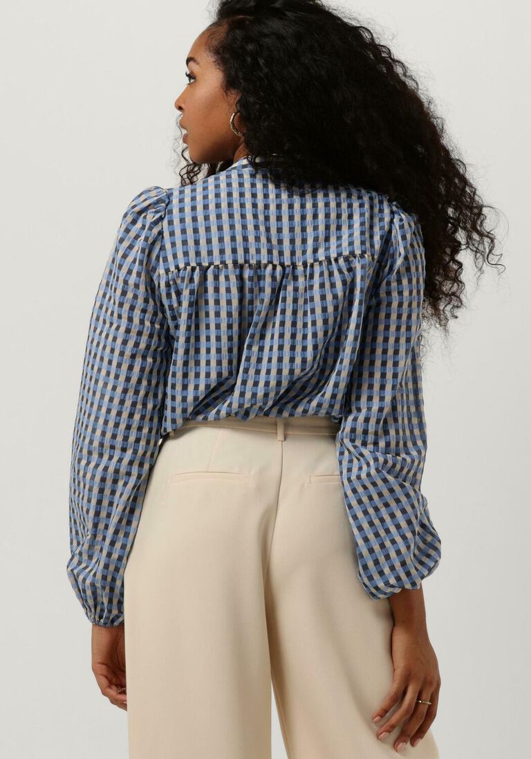 LEVETE ROOM blauwe levete room blouse anemone 2