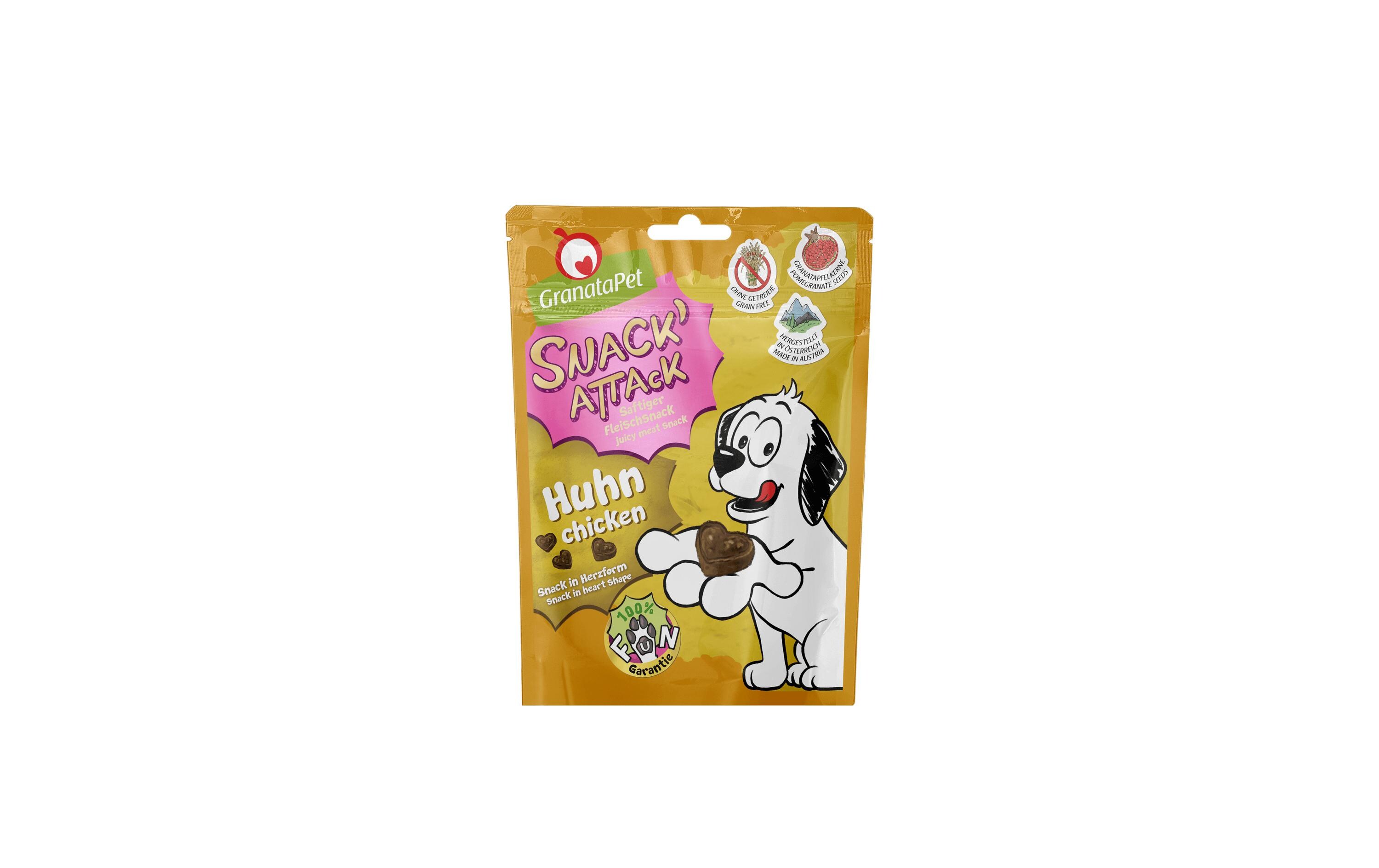 Snack' Attack Huhn 100gErgänzungsfuttermittel für Hunde