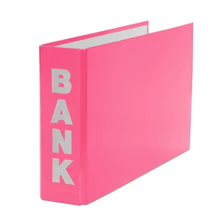 Livepac Office Bankordner für Kontoauszüge 140 x 250 mm, pink, 3 Stück