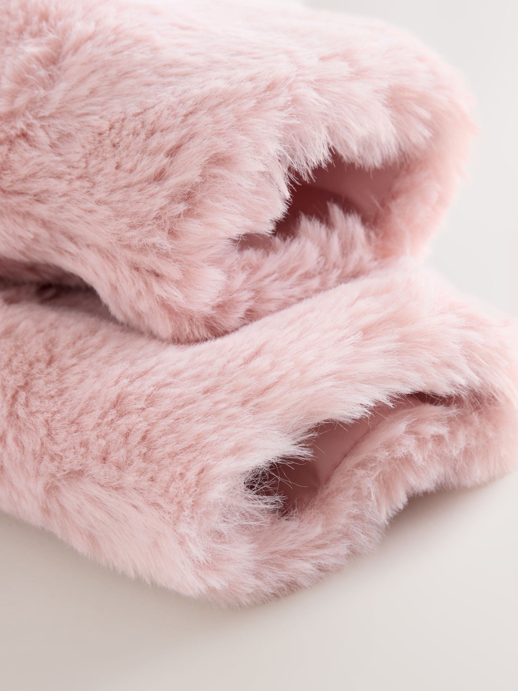 Roze - Babyjack met capuchon van imitatiebont (0mnd -2jr)