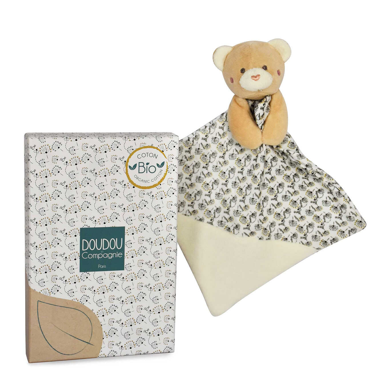 Doudou et Compagnie Ours Bio Doudou Bebe Ass multicolore (modèle aléatoire)