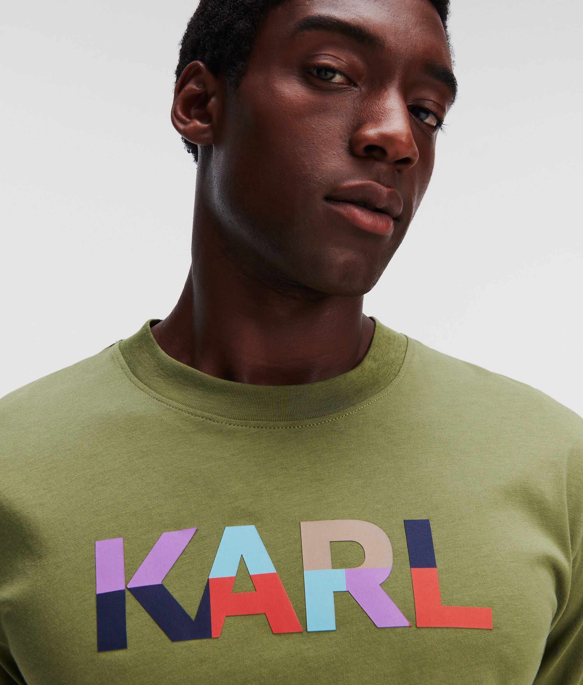 T-SHIRT COLOR-BLOCK AVEC LOGO KARL