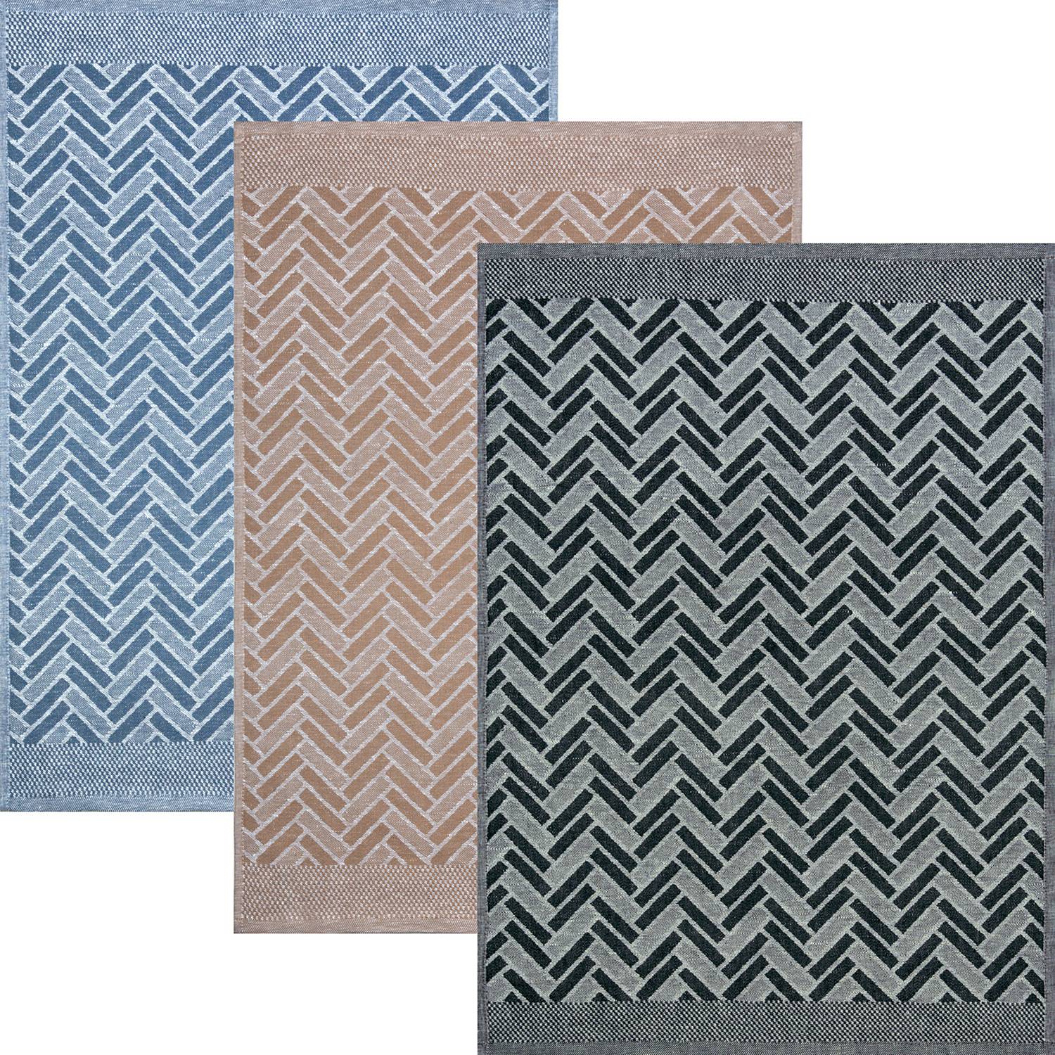 Kracht Jacquard Halbleinen Geschirrtuch 