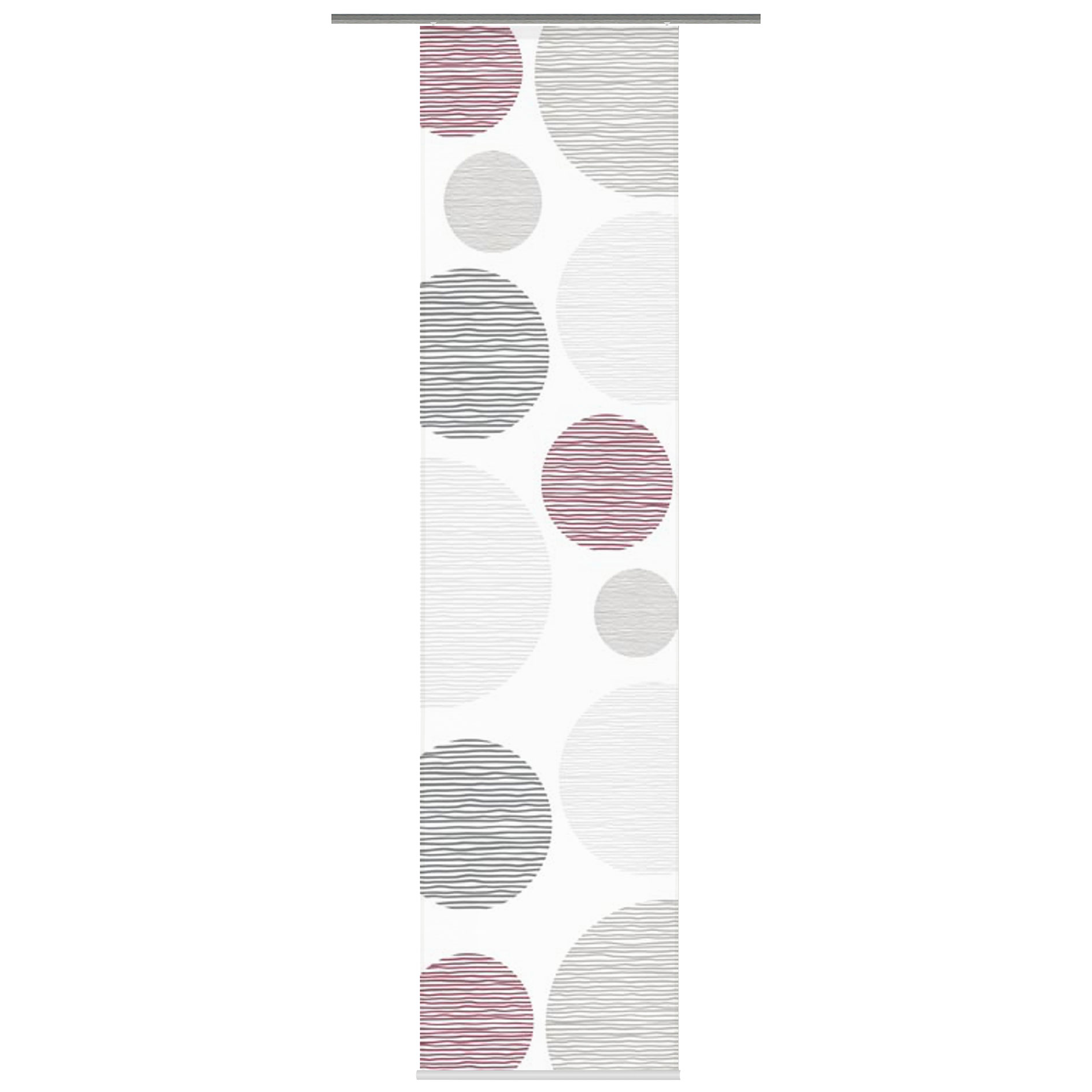 Schiebevorhang BORDEN - bordeaux - je 60x245 cm