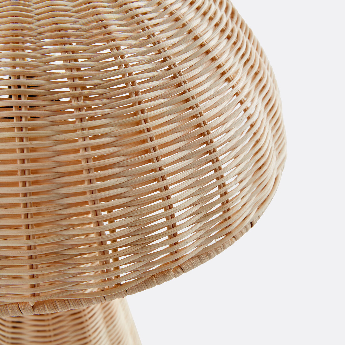 LA REDOUTE INTERIEURS<br>Candeeiro em forma de cogumelo em rattan, Mirko