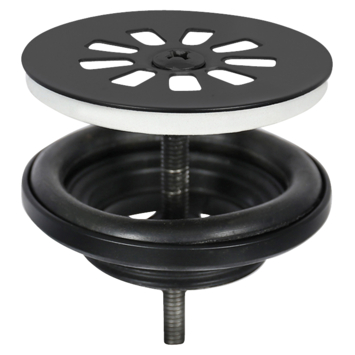 Differnz fonteinafvoerplug mat zwart