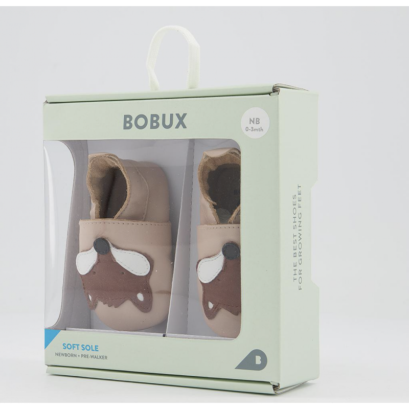Bobux Bobux chaussons Renard crème