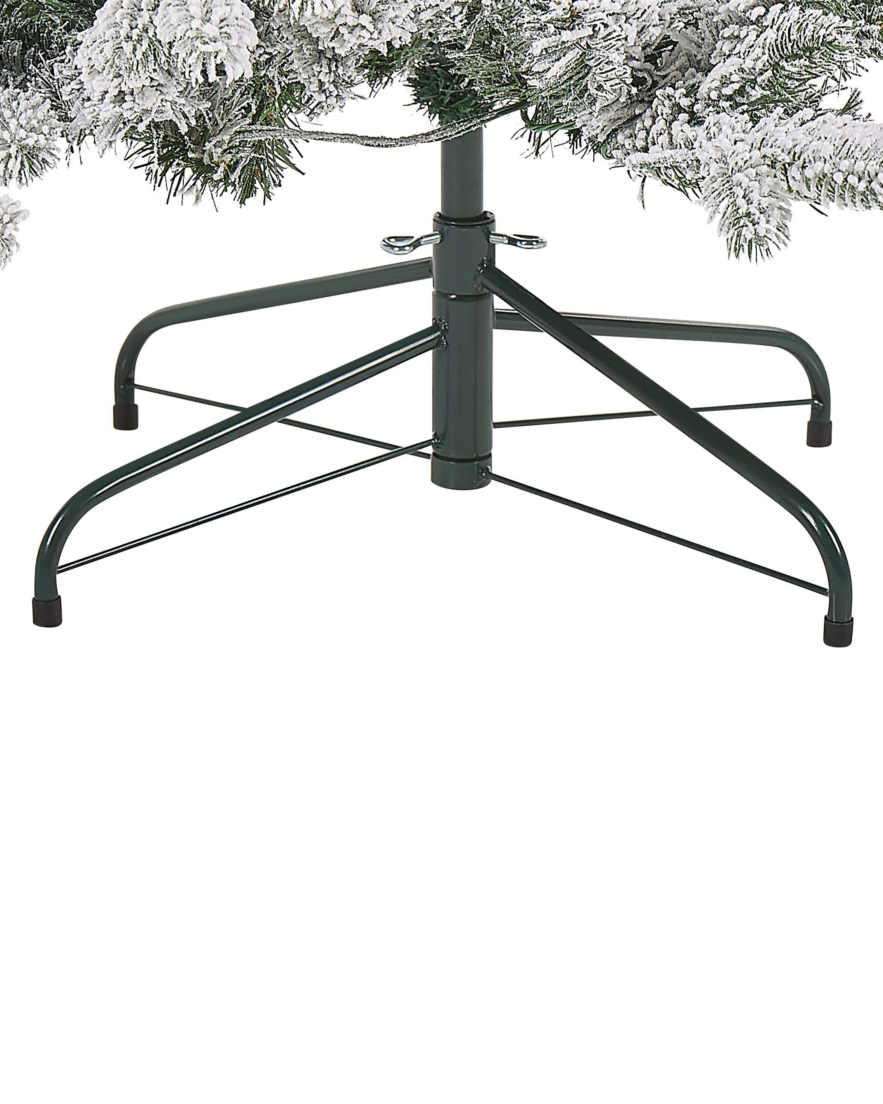 Besneeuwde kunstkerstboom LED TATLOW 210 cm Groen