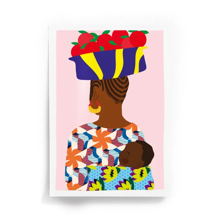 Taxi Brousse Affiche Bébé  | Rose pâle