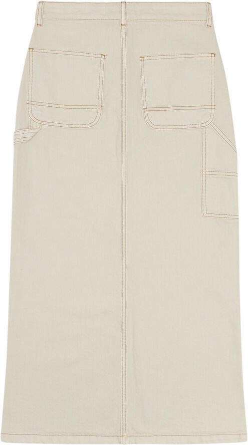 Woodbird WBPander Denim Skirt Off white