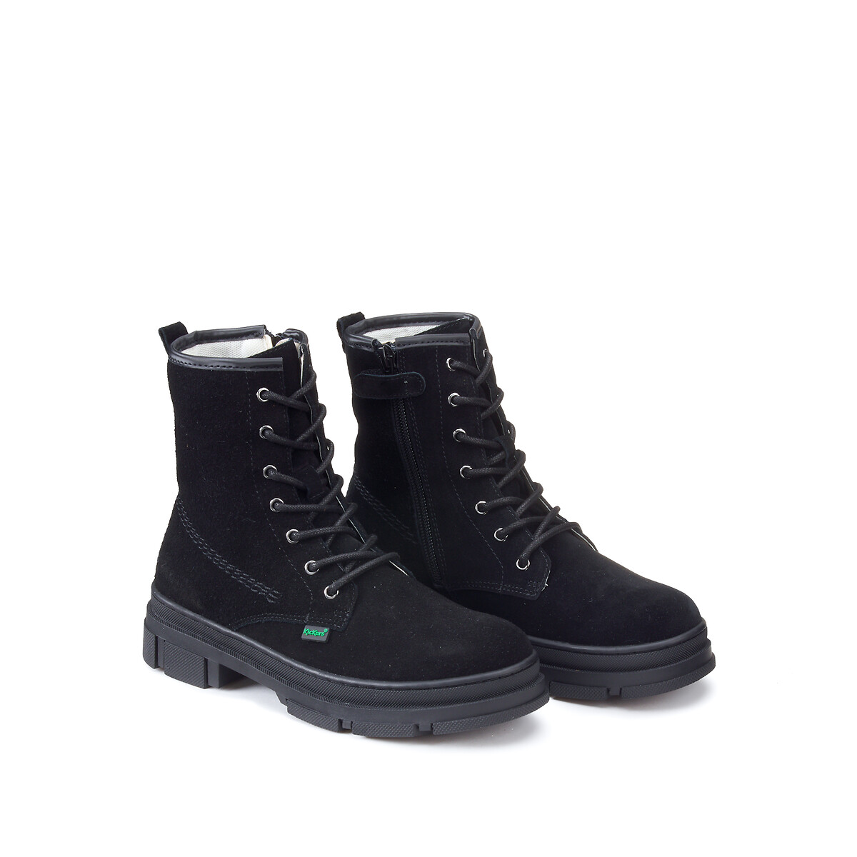 KICKERS<br>Botas de couro com cadarço Kick Goji