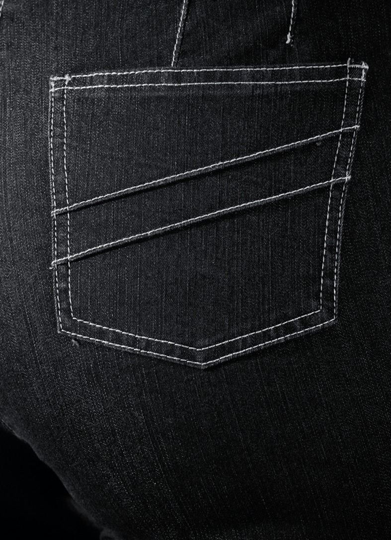 Jeans mit angeschnittenem Bund
