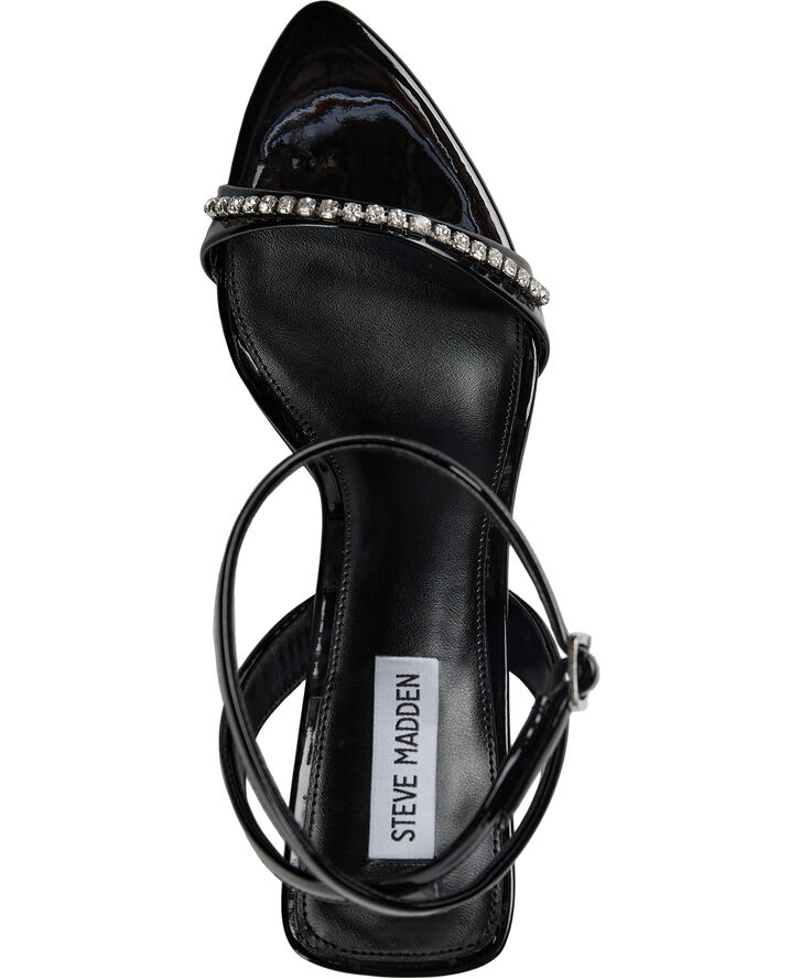 Steve Madden Fuels Sandal Black patent