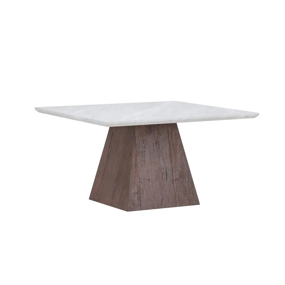 Salontafel Vierkant - Lichtgrijs MDF - 80x80x45cm - Cael