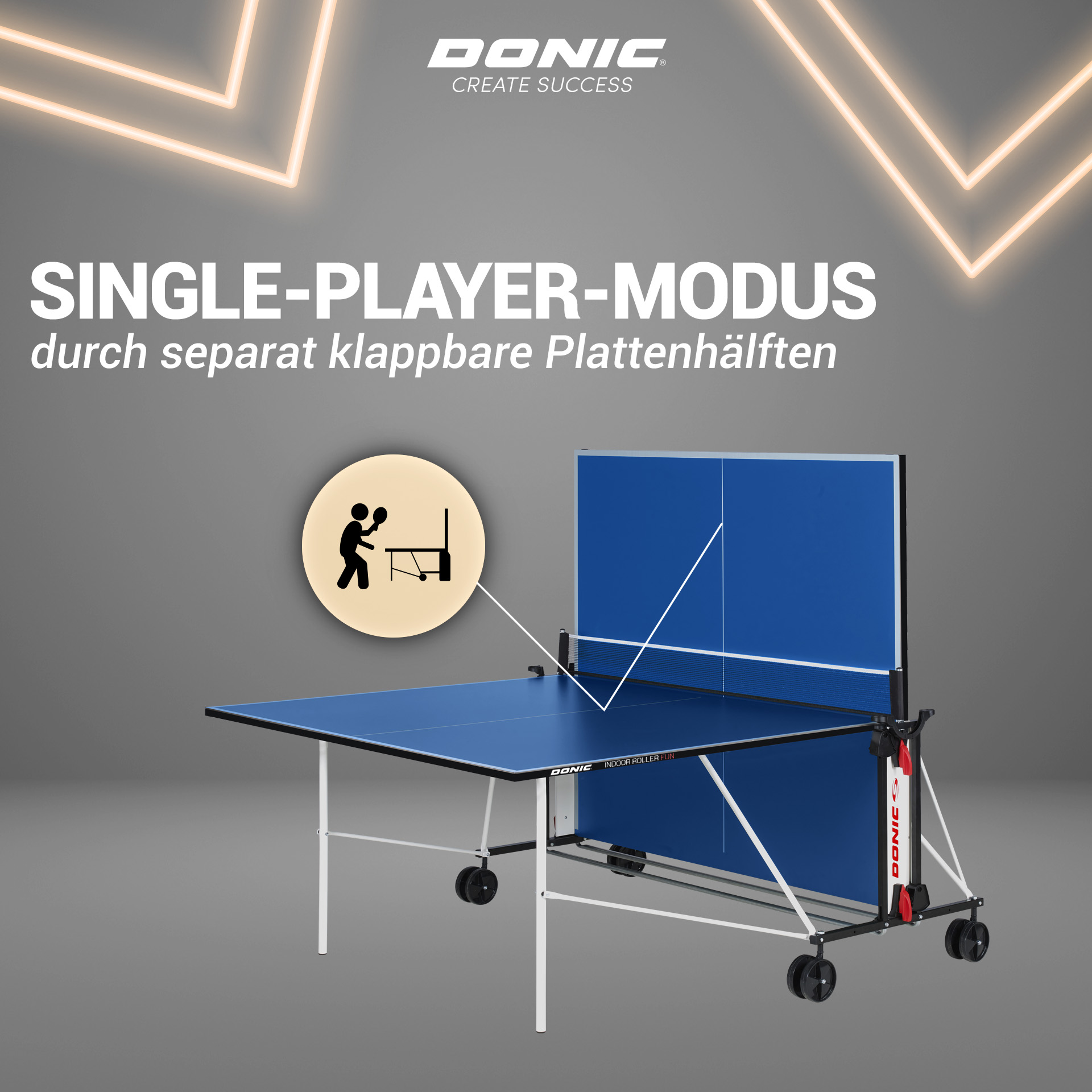 DONIC Indoor Roller Fun, blau