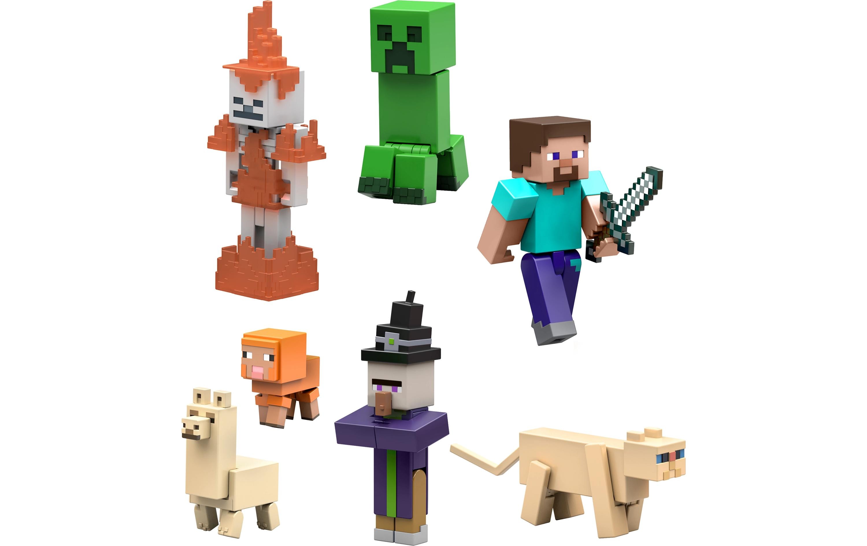 Minecraft Actionfigur mit pixeligem DesignMinecraft Kinderspielzeugfigur