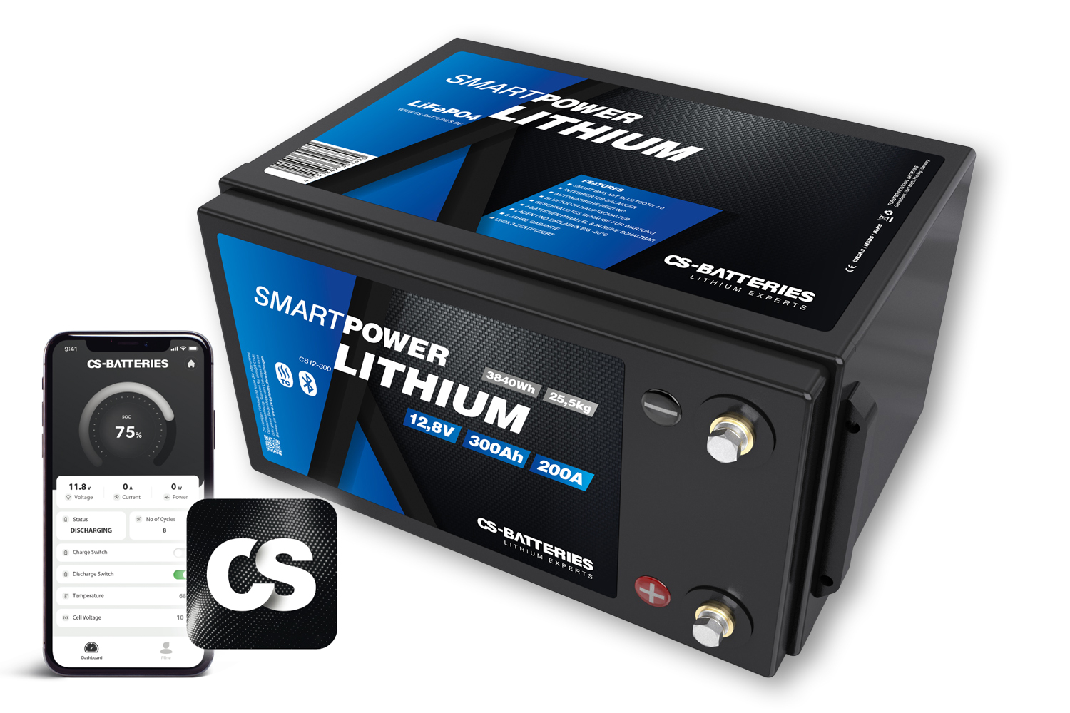 Smart Power Lithium Accu - 300Ah