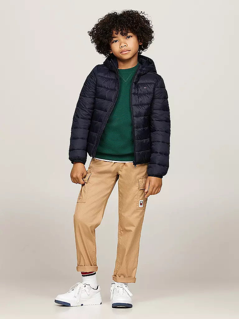 TOMMY HILFIGER Jungen Steppjacke dunkelblau