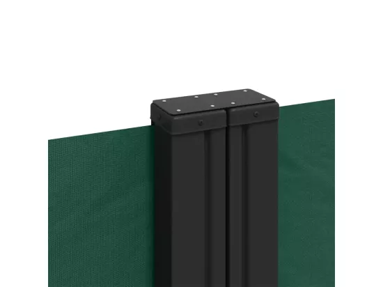 Auvent latéral rétractable vert foncé 180x600 cm