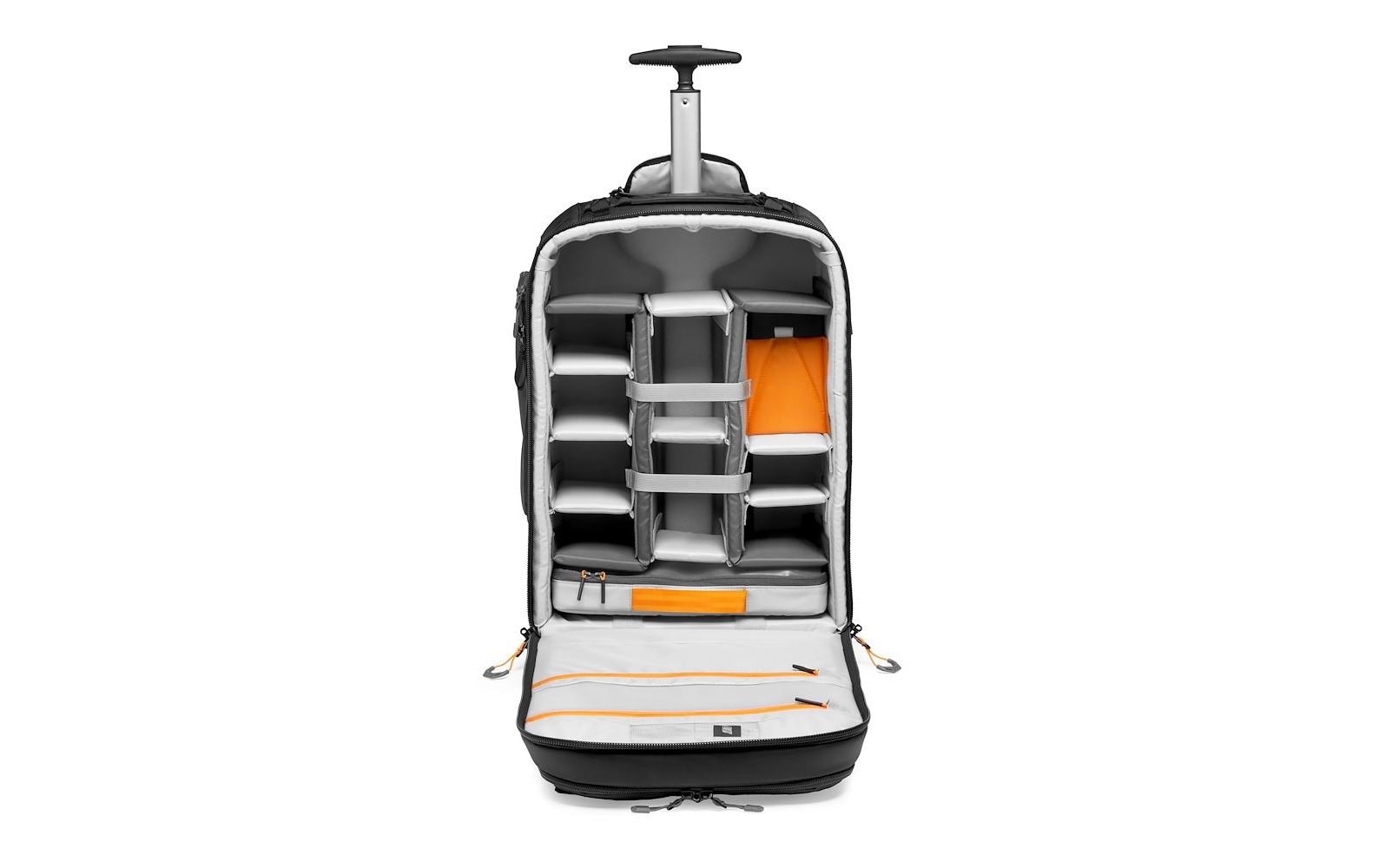 Fotorucksack Pro Trekker RLX 450 AW II (GRL)<br>Rucksack-Roller für Profifotografen zur Organisation der Ausrüstung in einem kompakten Handgepäckformat
