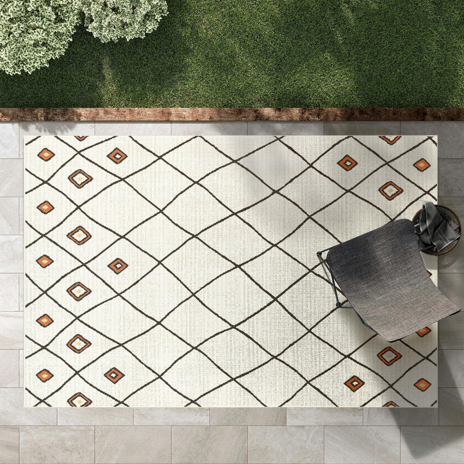 Karat Outdoorteppich | Berber | Creme