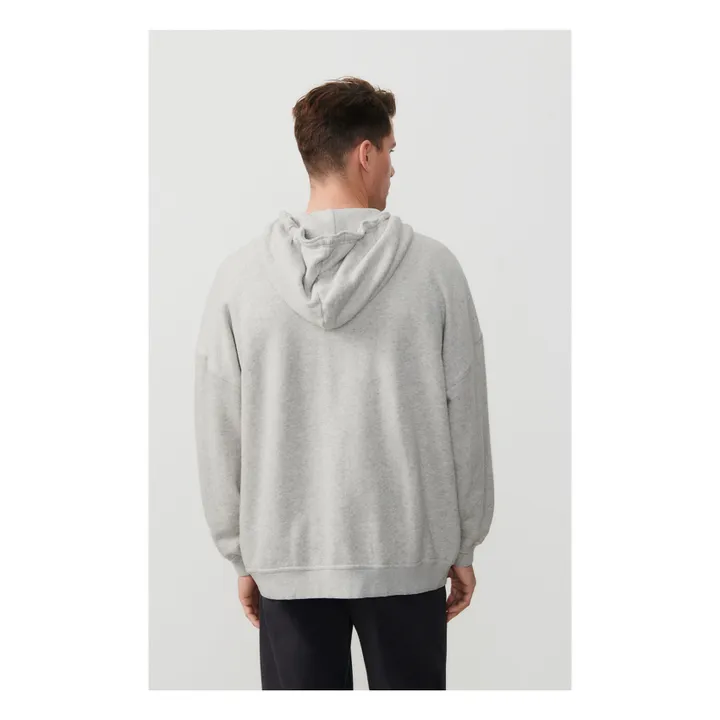 American Vintage Hoodie Zippé Kodytown | Gris chiné