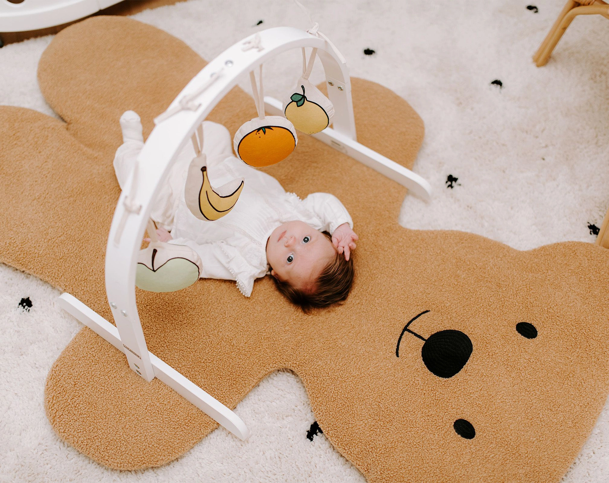 Spielteppich TEDDYBÄR (150x109) in braun