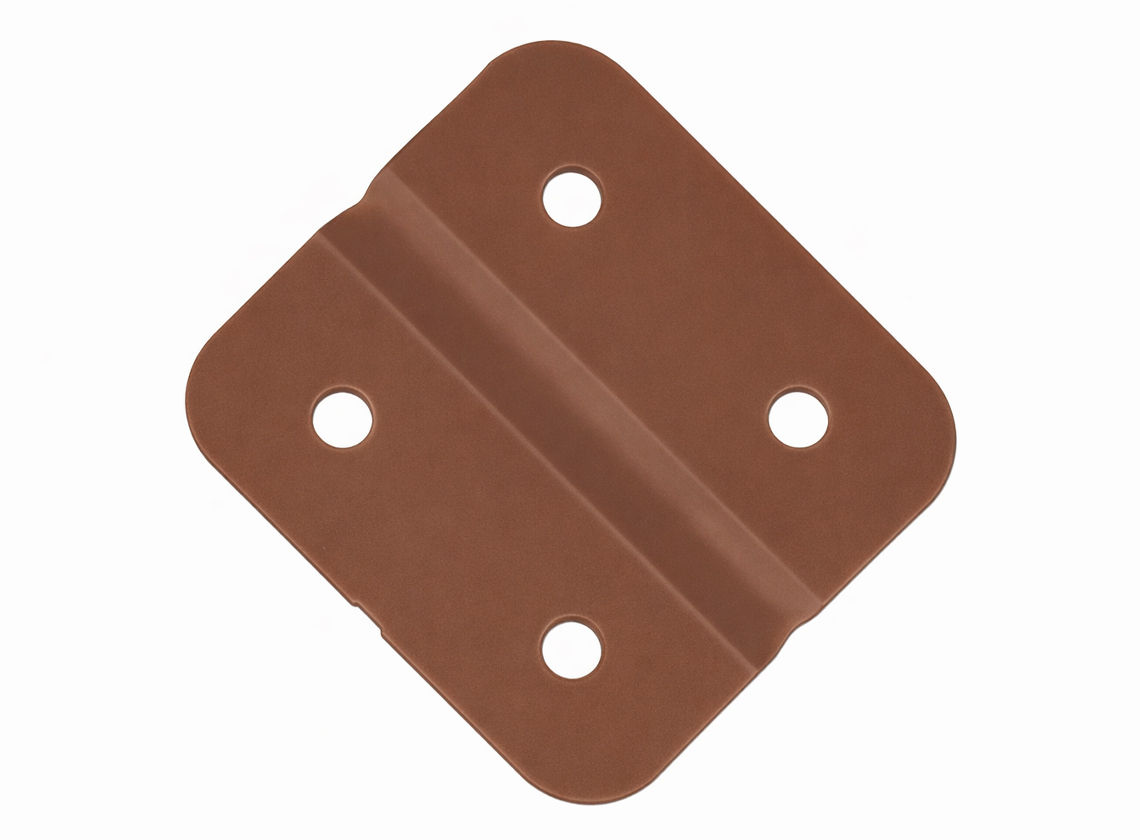 Fjord kunststoffen scharnieren (4x stuks) - brown