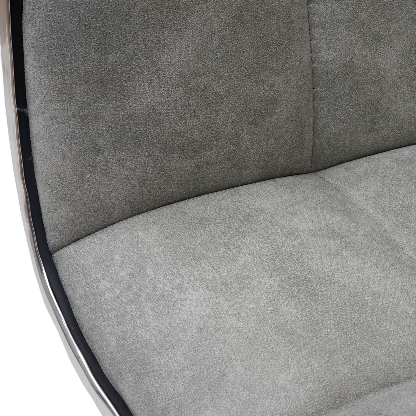 2er-Set Esszimmerstuhl MCW-C41, Stuhl Küchenstuhl, höhenverstellbar drehbar, Stoff/Textil MVG ~ vintage betongrau