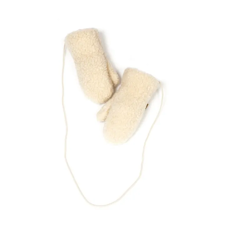 Alwero Moufles Bébé Shearling | Crème