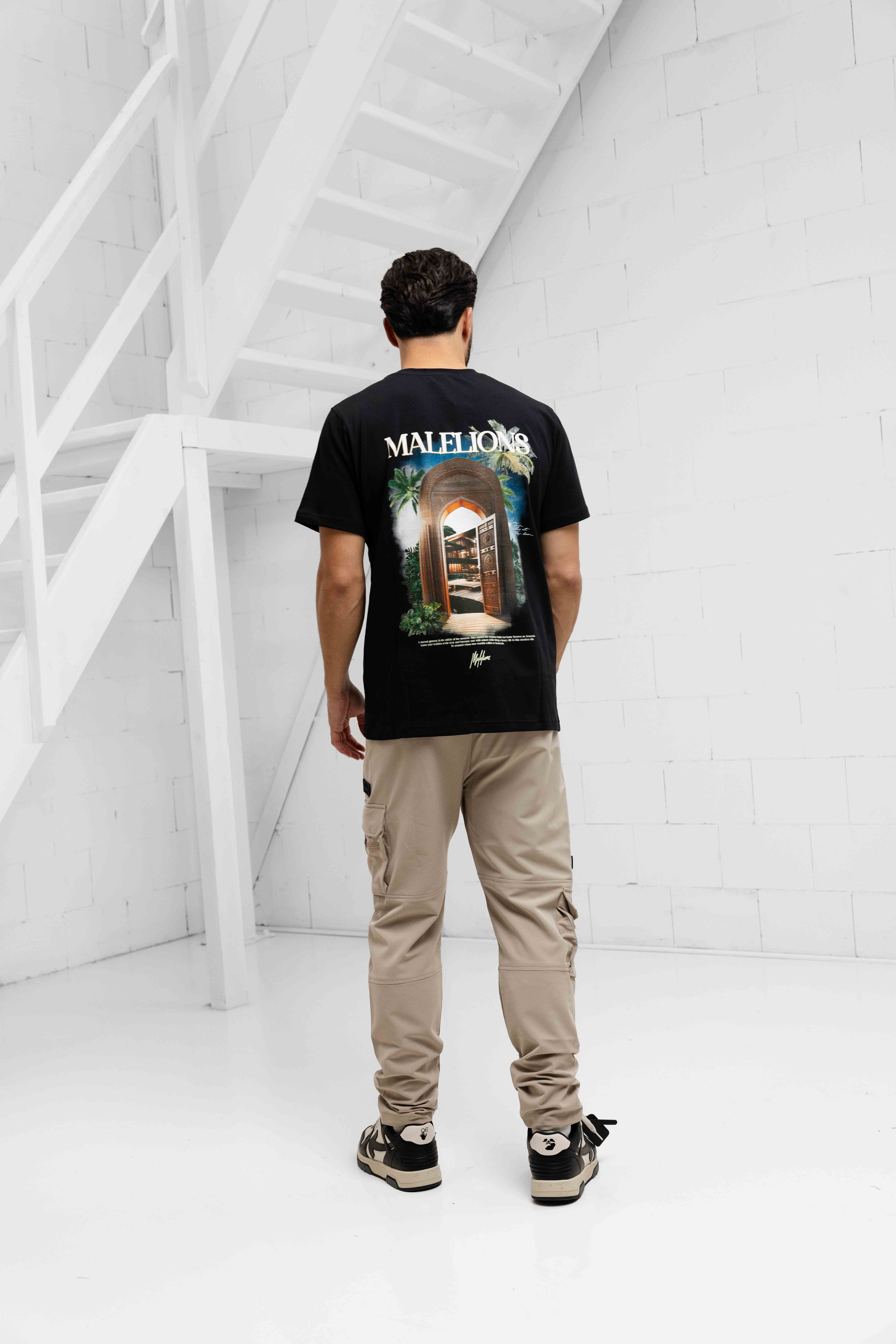 Malelions Amazon T-Shirt Heren Zwart