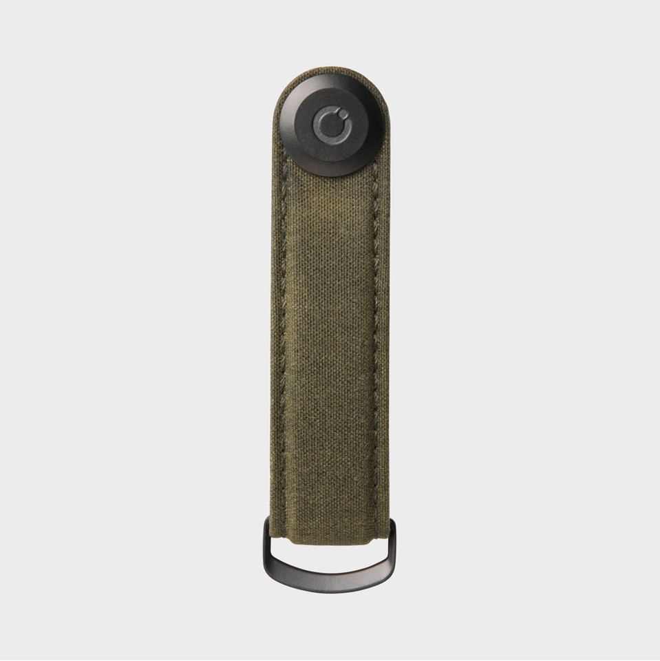 OrbitKey - Waxed Canvas Key Organiser - Khaki Green