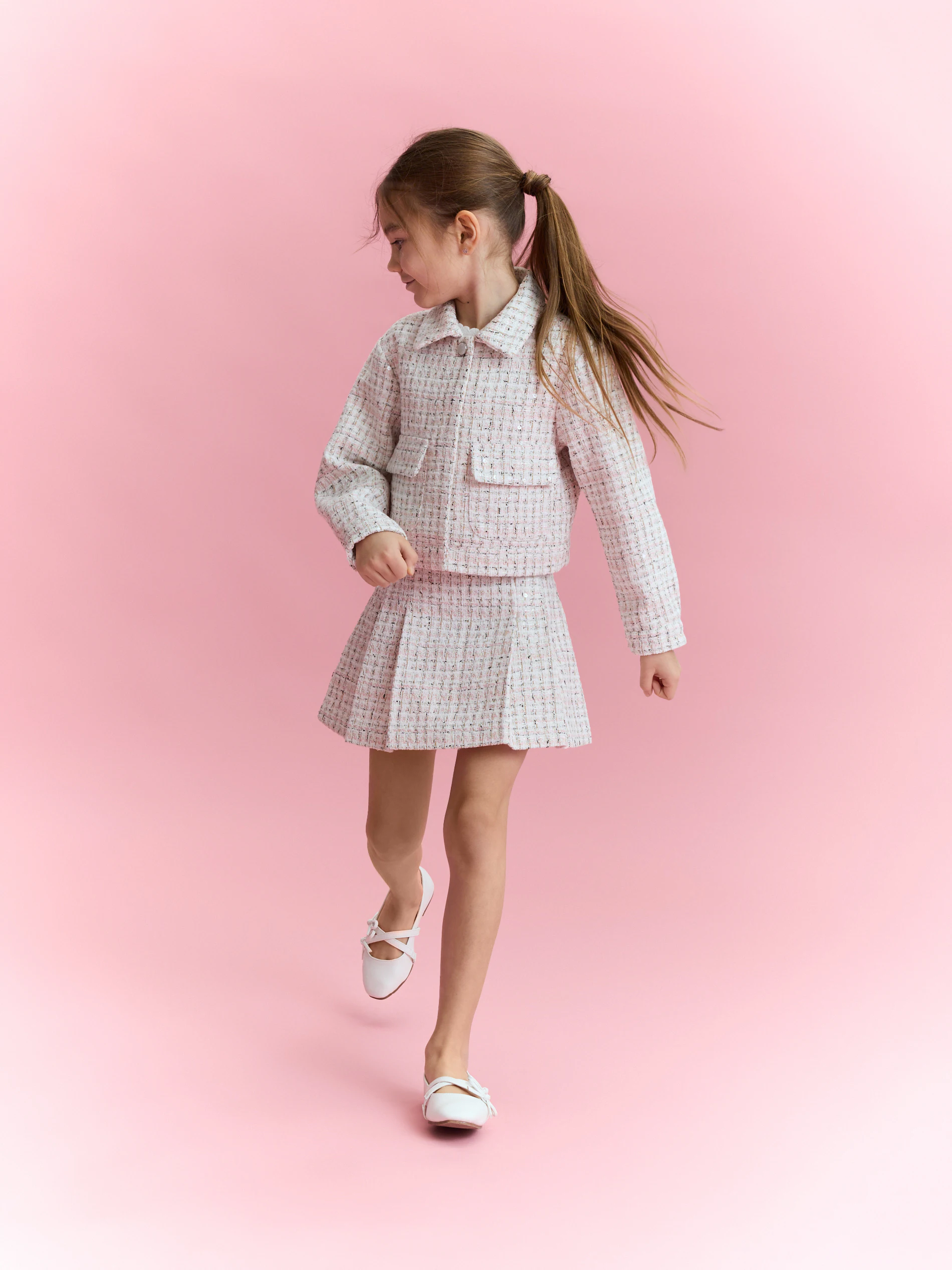 Skort aus Tweed