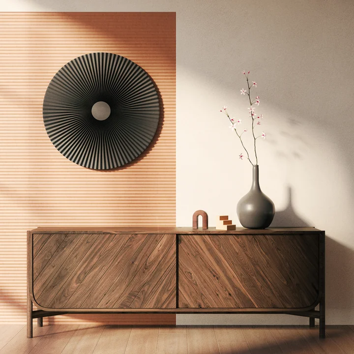 Hartô - Carmen LED-Wandleuchte S, Ø 50 cm, slate grey (RAL 7016)