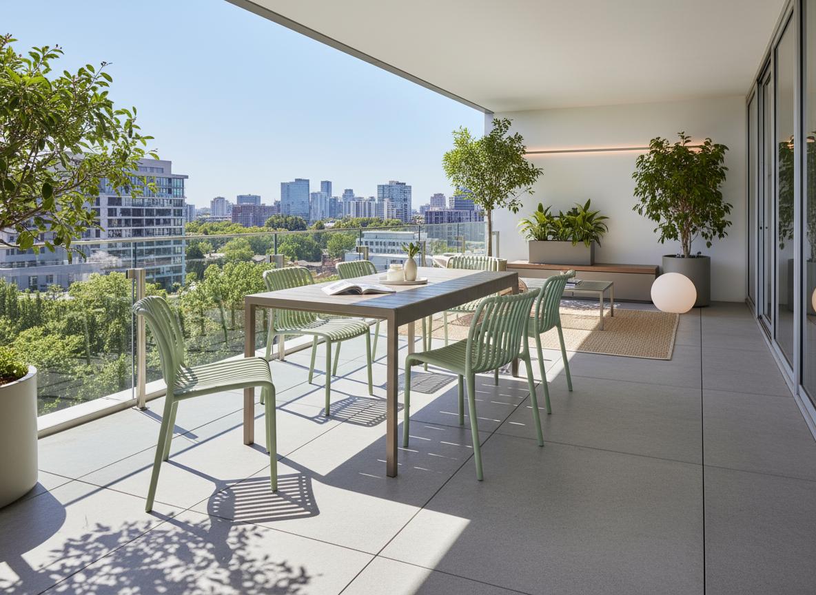 Tuin eettafel BARTICA 154 cm 84 cm Bruin