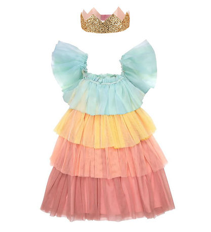 Meri Meri Kostüm - Rainbow Ruffle Princess Verkleide dich