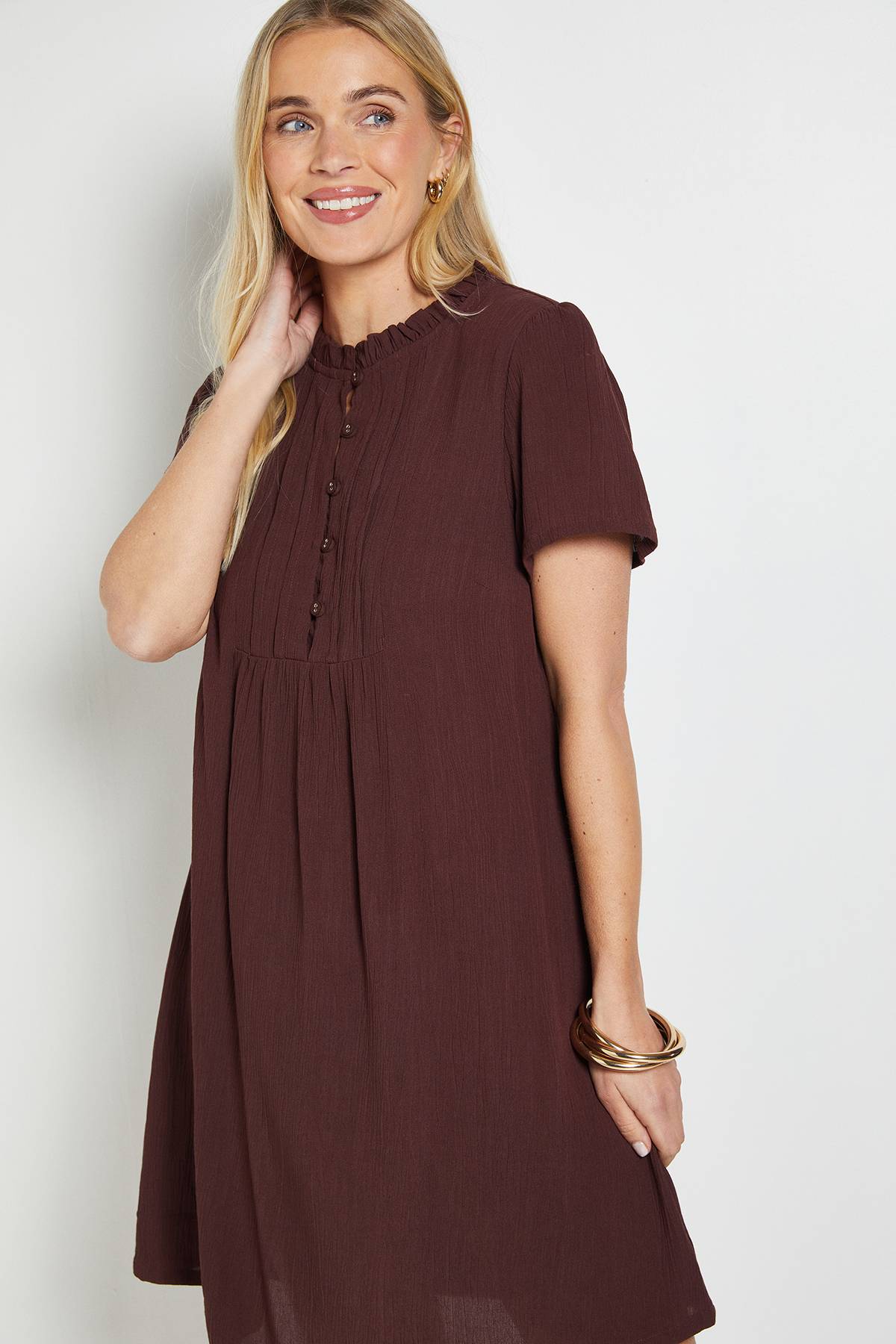 Wallis Robe Droite Petite En Gaze De Coton D'été