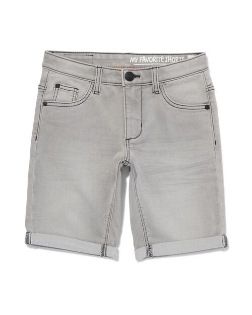 short enfant jogdenim gris