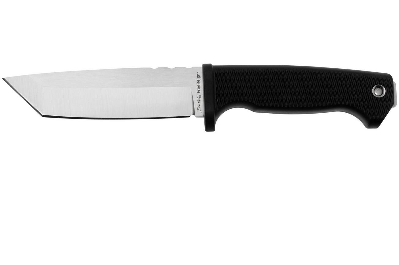 Demko Knives FreeReign AUS10A Tanto FR-10A-TBL Black Rubber, outdoormes