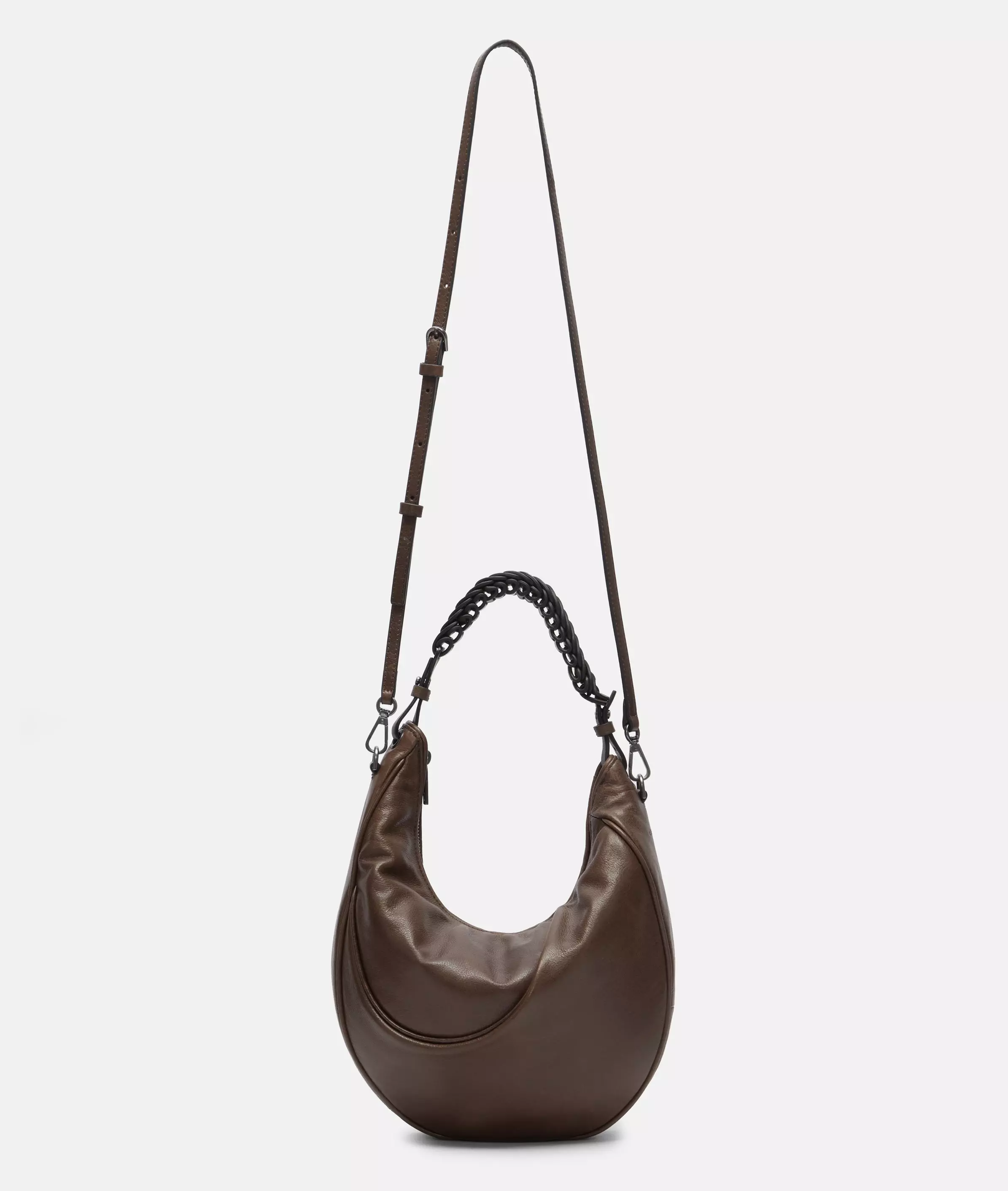 Luna Hobo S Handy hobo bag made from waxed leather