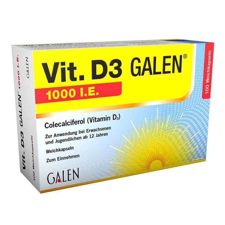 Vit. D3 GALEN 1000 I.E. Weichkapseln, 100 St
