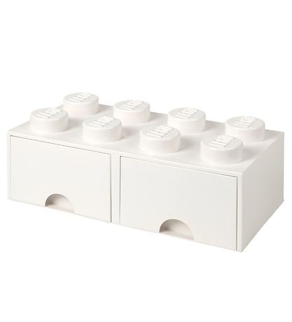 LEGO? Storage Opbevaringsskuffe - 8 Knopper - 50x25x18 - Hvid