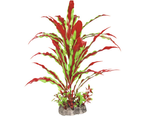 Kunststof waterplant Medium nr. 34 24 cm rood