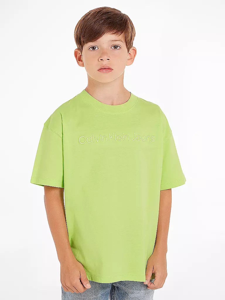 CALVIN KLEIN JEANS Jungen T-Shirt  grün