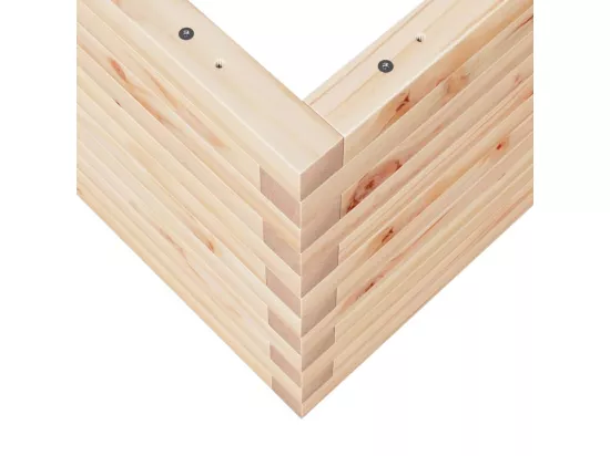 Jardinière bac lit surélevé bois marron 70 x 70 x 45.5 cm 02_0037814