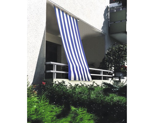 Verticaal zonnescherm, blauw en wit, 230x140cm